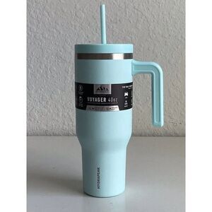 Voyager 40 Oz Tumbler With Handle & Straw Lid Stainless Steel Insulated NEW